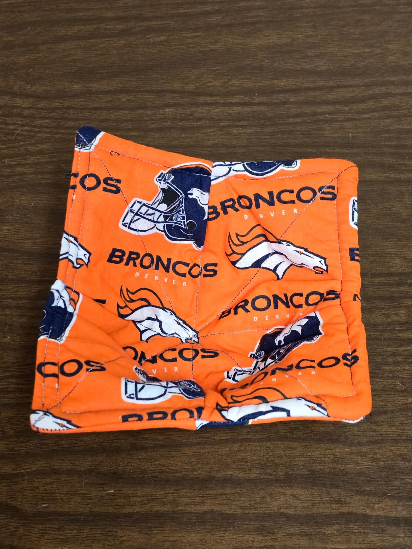 Microwavable Cozy Bowl-Denver Broncos helmet and horse double sided