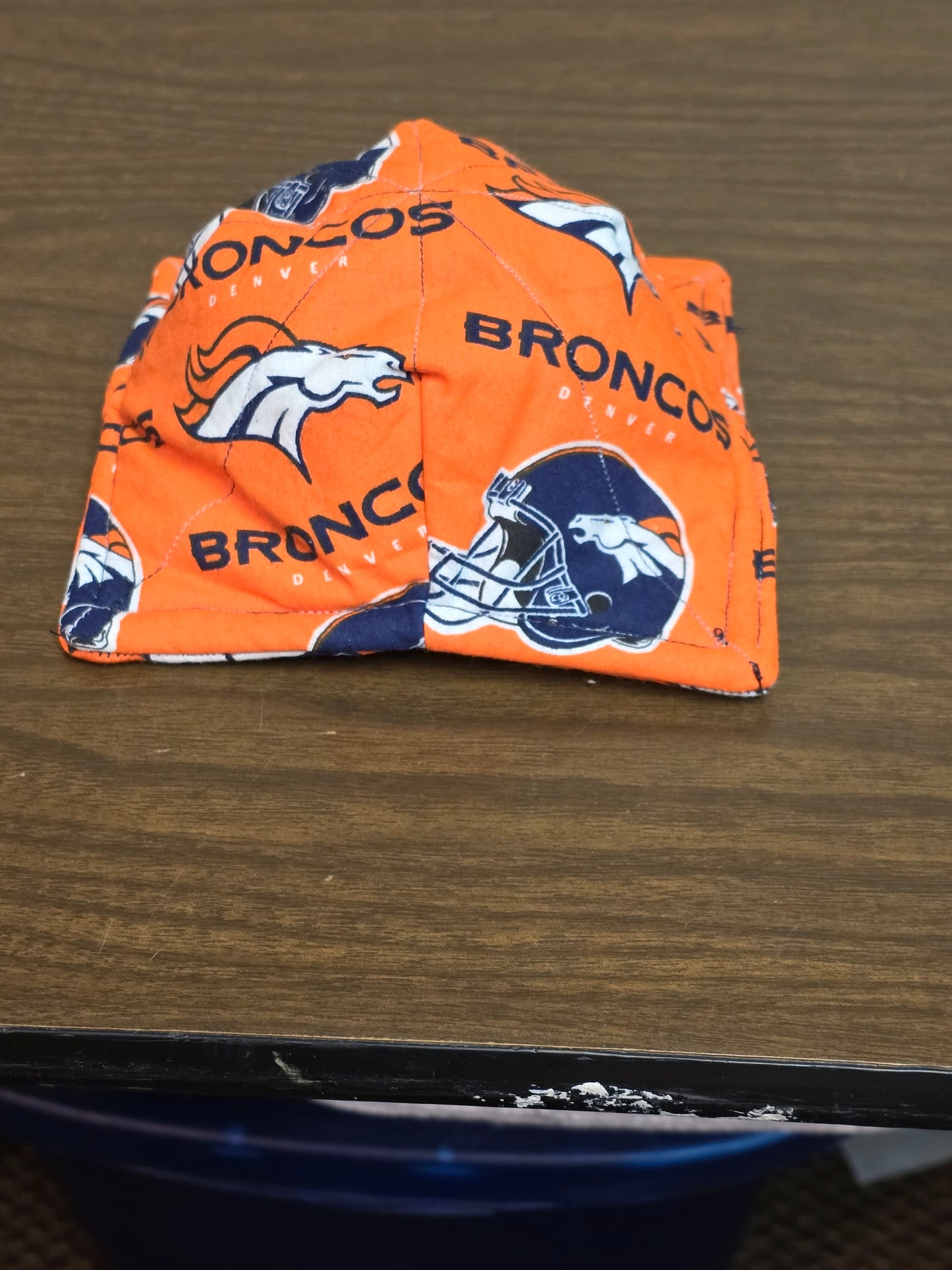 Microwavable Cozy Bowl-Denver Broncos helmet and horse double sided