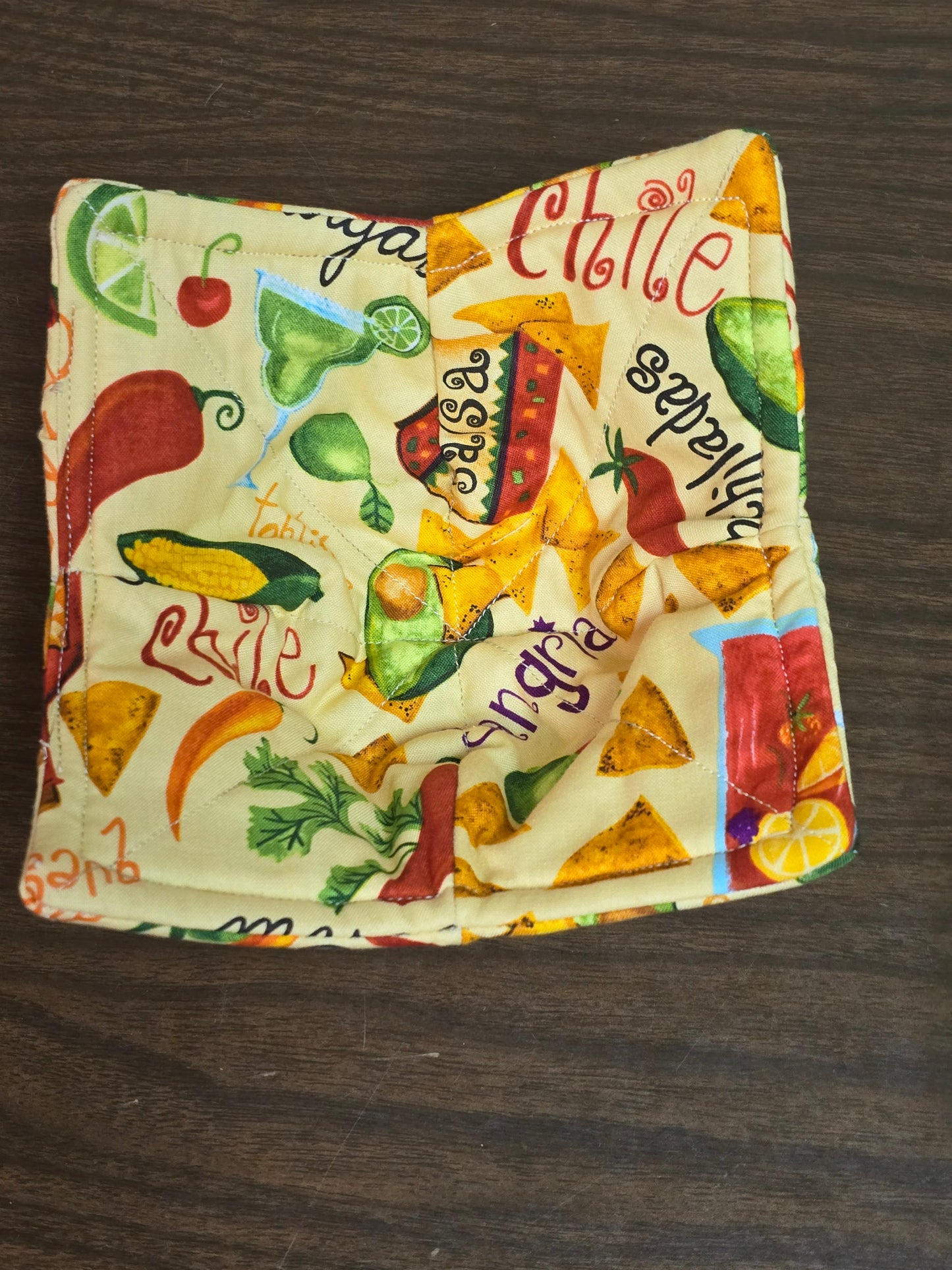 Microwavable Cozy Bowl-Salsa and chips double sided