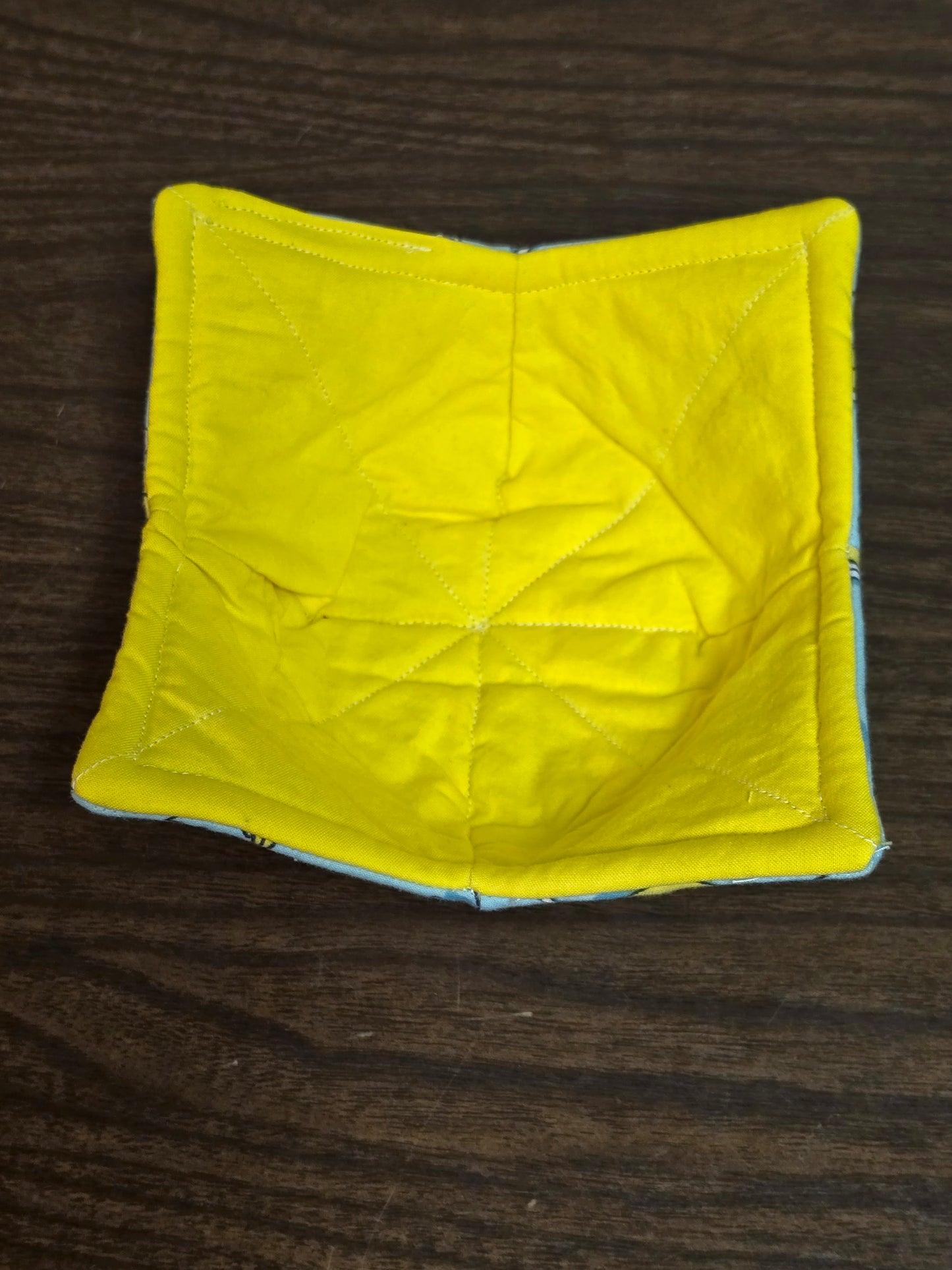 Microwavable  Cozy Bowl-Summer bananas with yellow