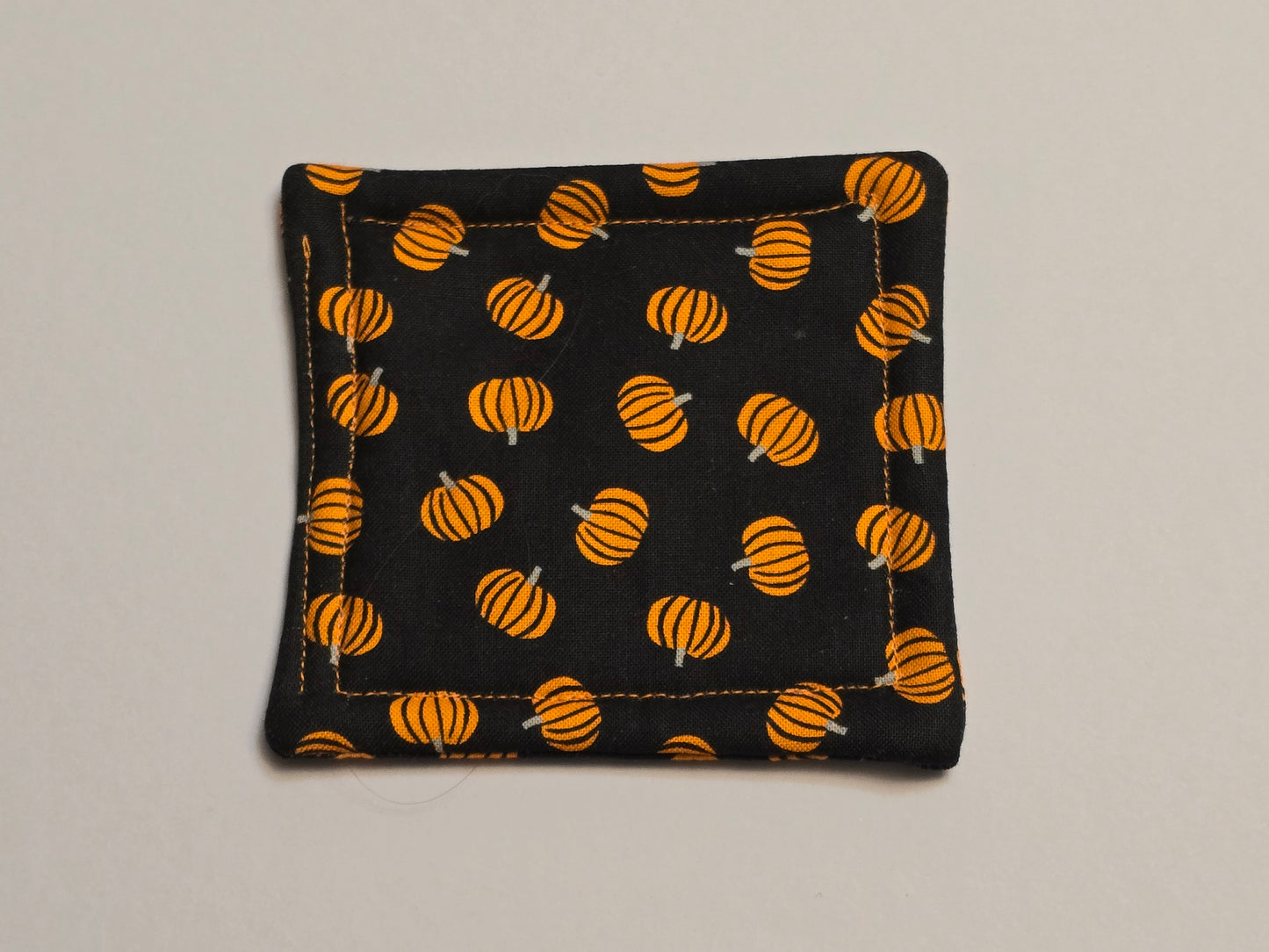 Coaster-Halloween orange pumpkins/double sided