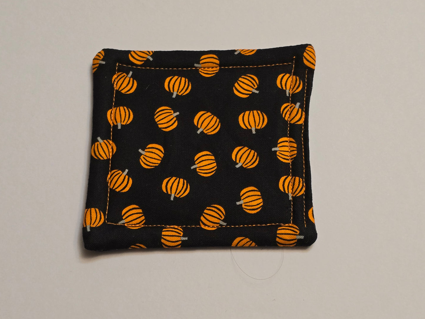 Coaster-Halloween orange pumpkins/double sided