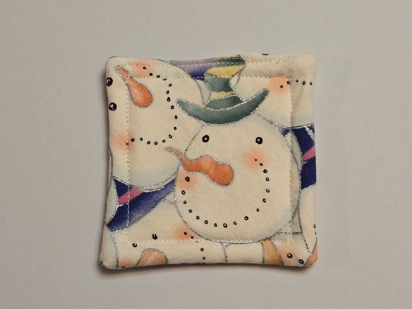 Coaster-Christmas snowman faces