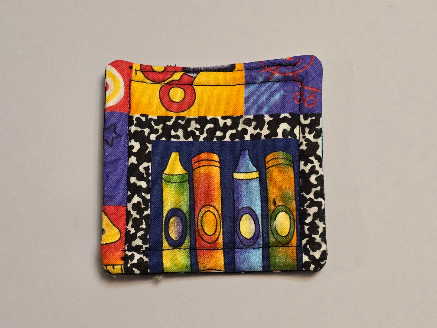 Coaster-Teacher/multi color dots