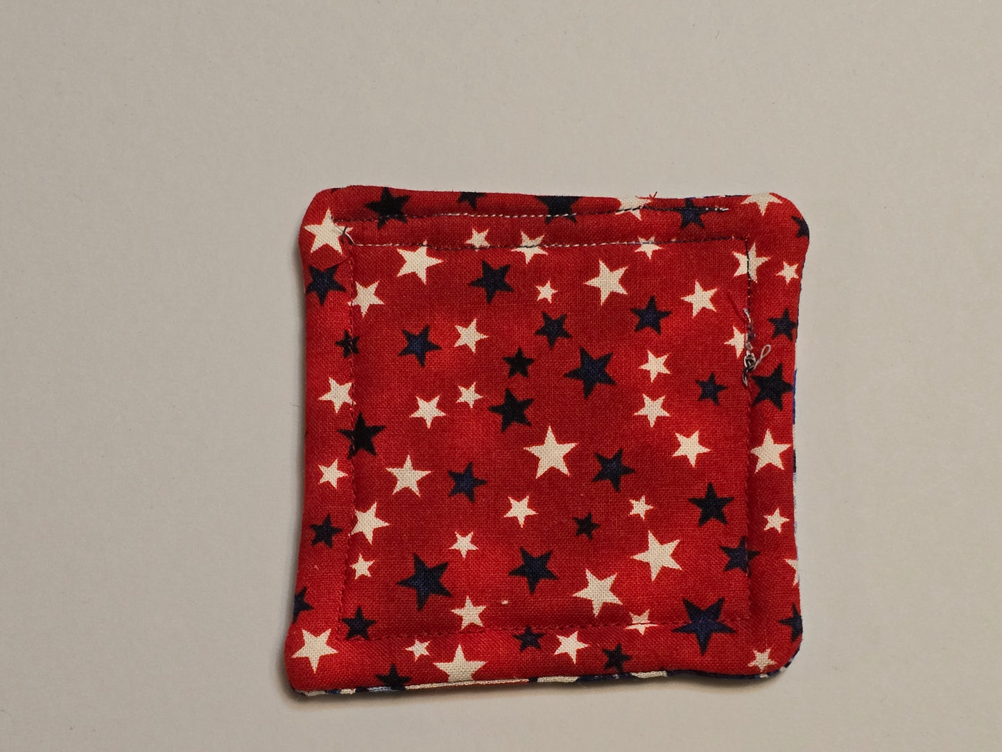 Coaster-4th of July red white blue stars/red white blue stars