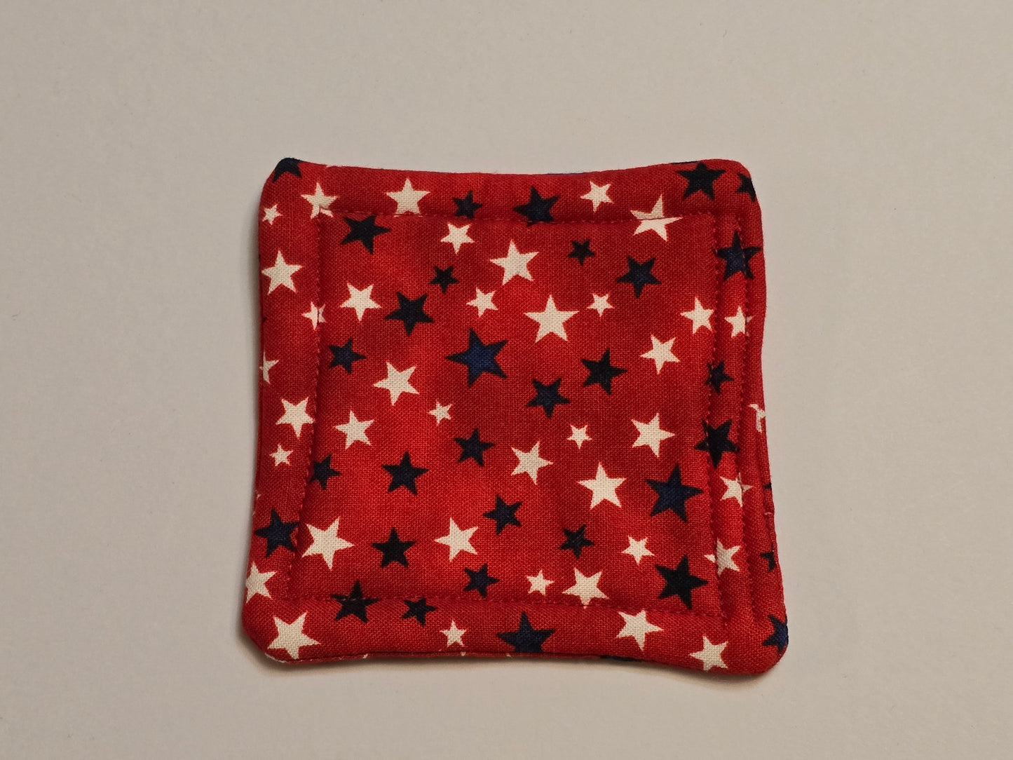 Coaster-4th of July stars/red-white-blue/double sided