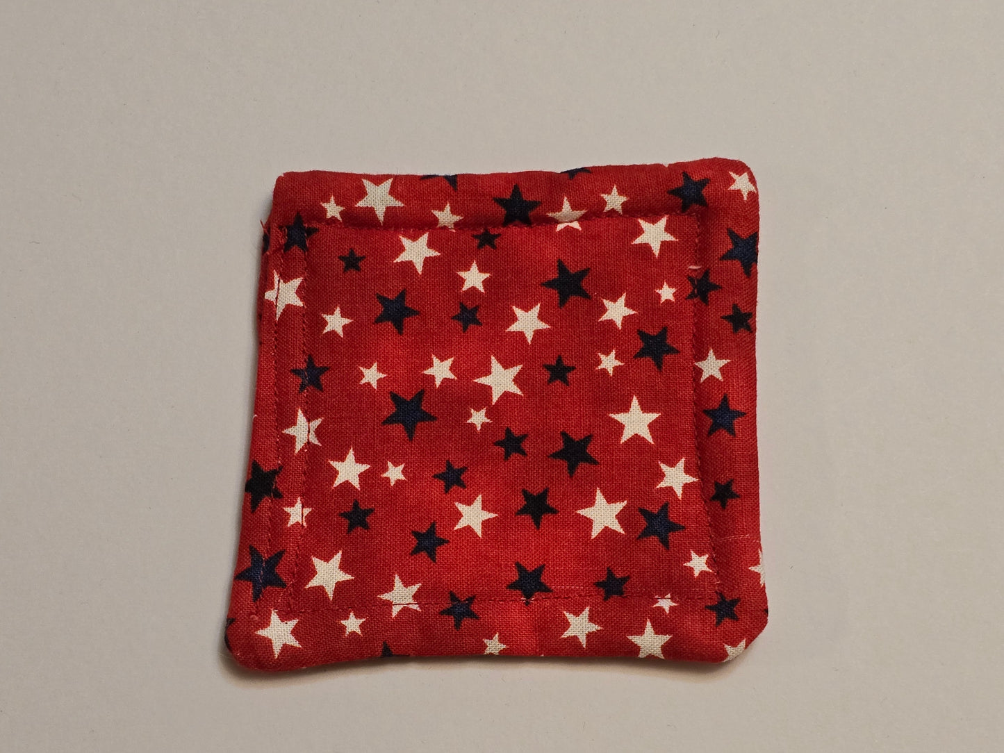 Coaster-4th of July stars/red-white-blue/double sided