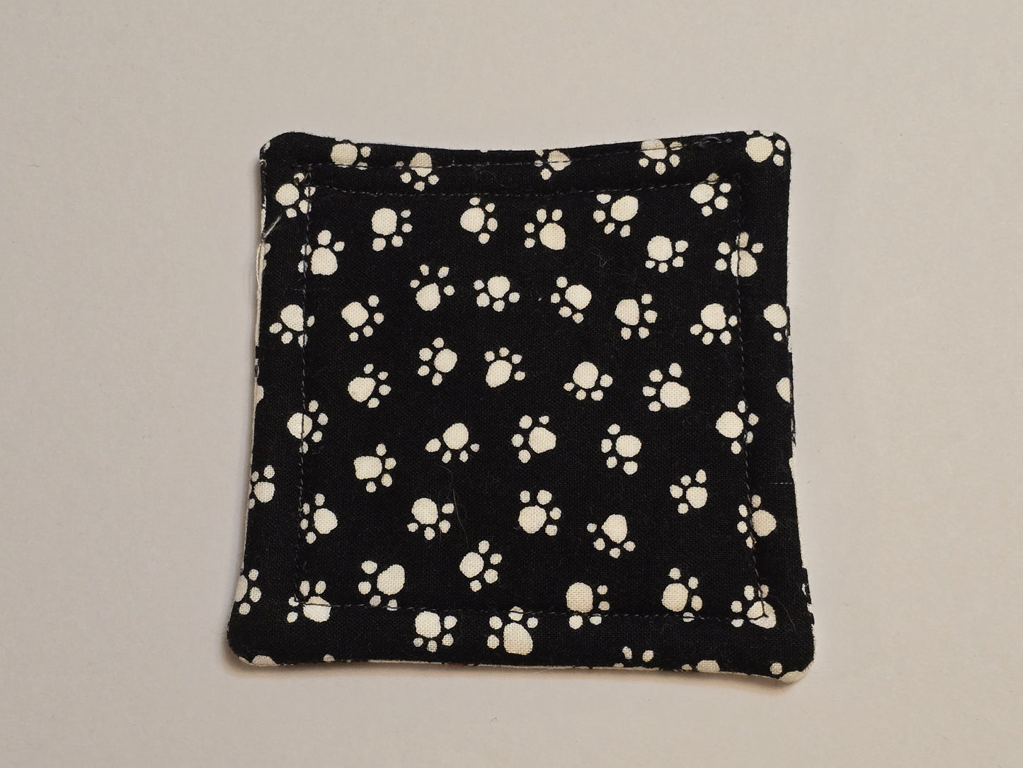 Coaster-Dogs and bones/black and white paw print