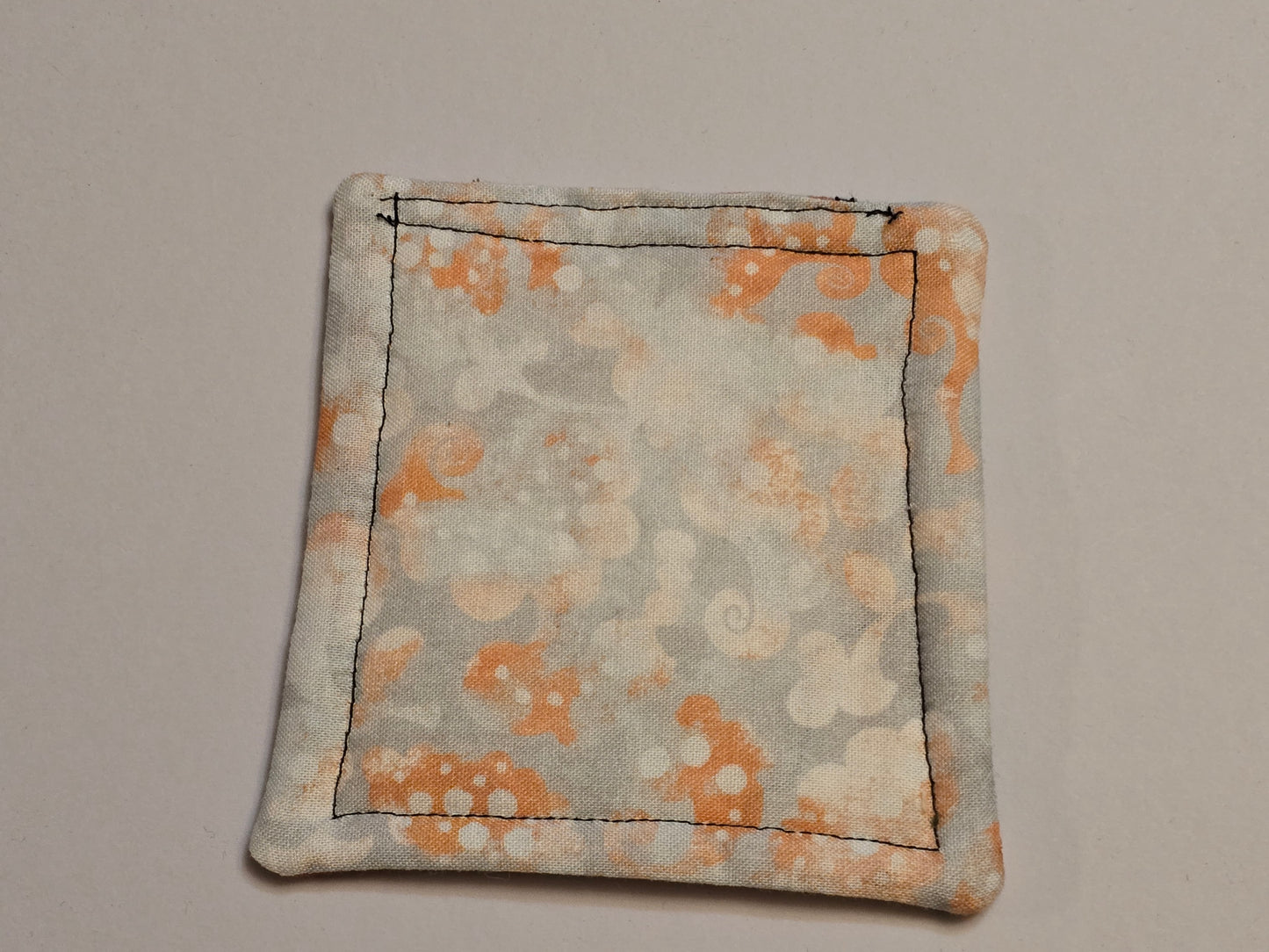 Coaster-Horse with orange and grey splatter