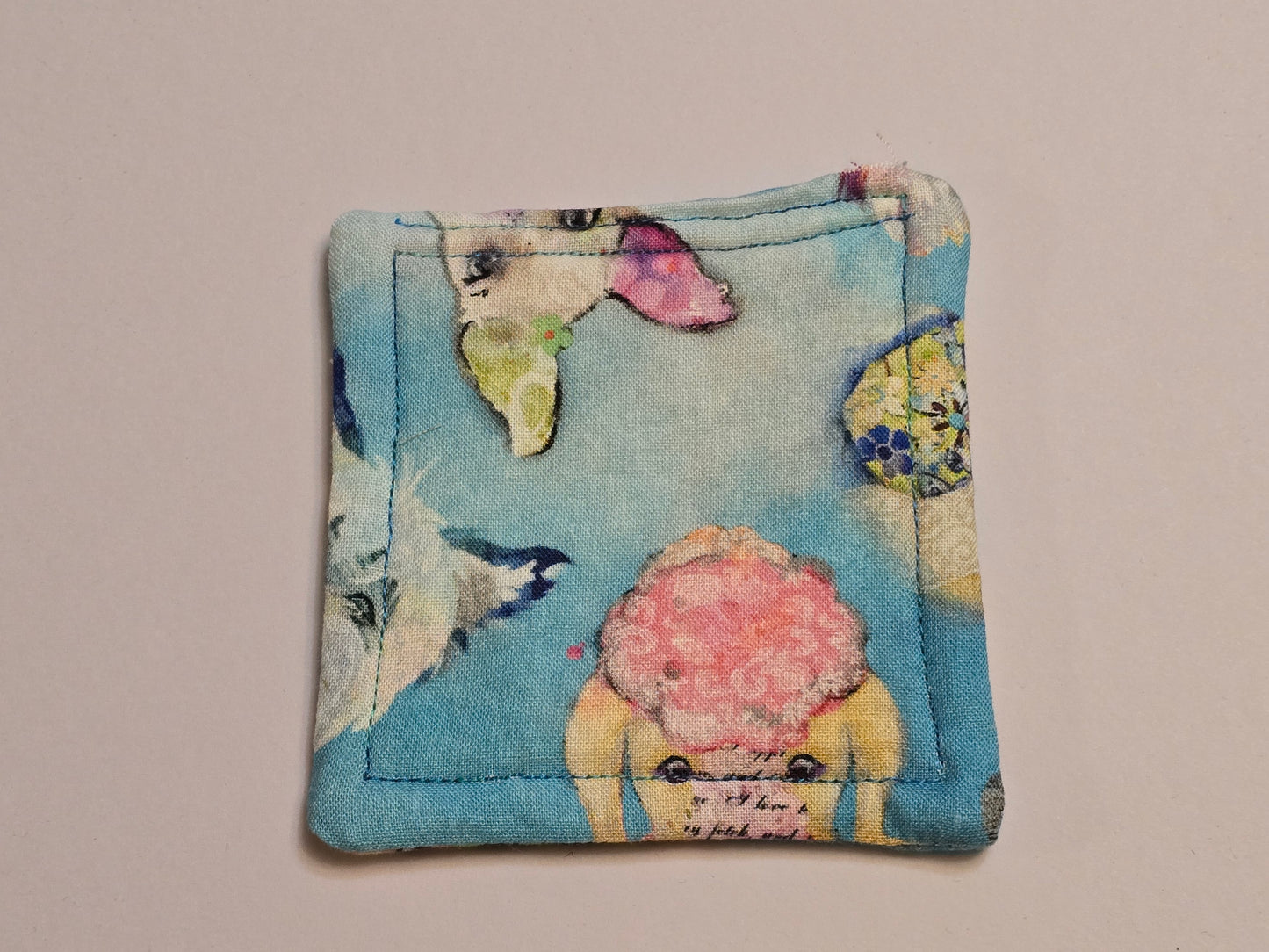 Coaster-Neon dogs/double sided