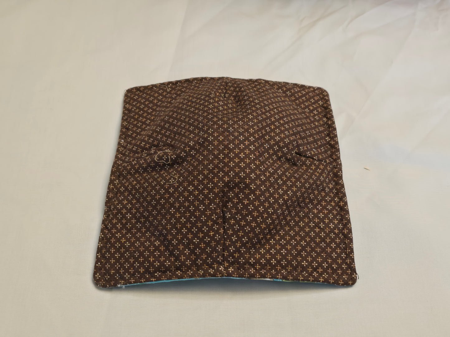 Plate cozy-otters with turquoise