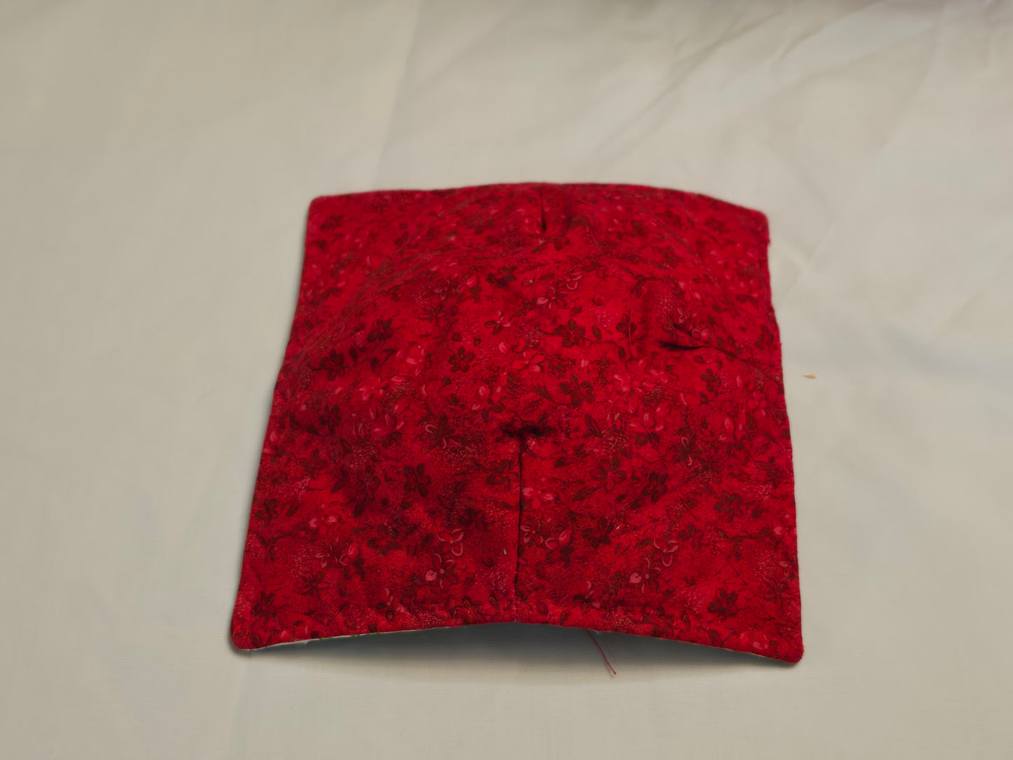Plate Cozy-ladybugs with cream and red