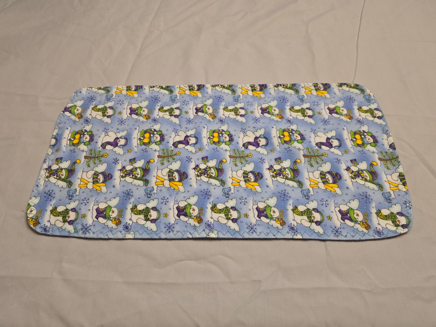 Christmas Snowmen Burp Cloth