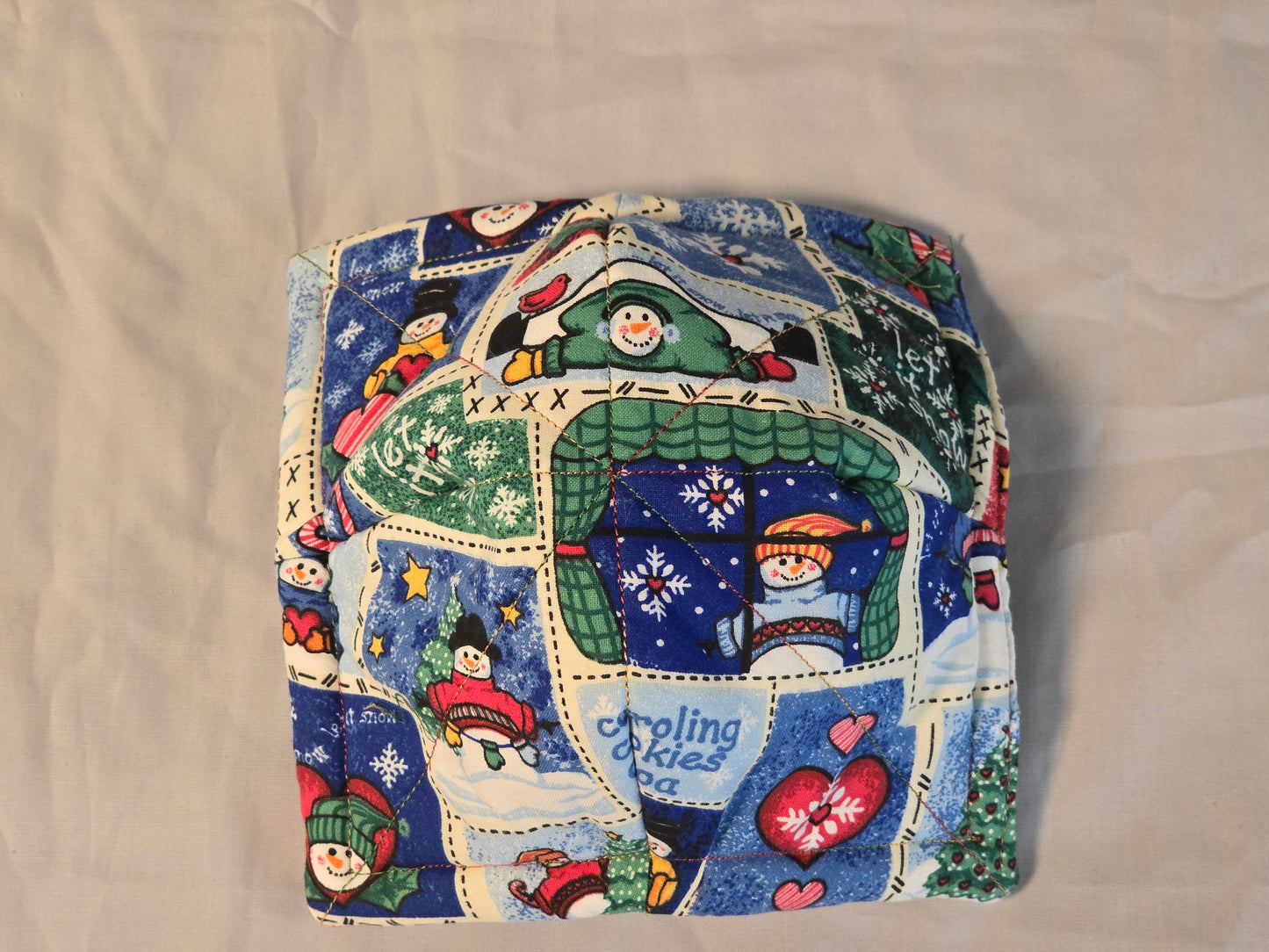 Microwave Cozy Bowl - "Let it Snow" Snowmen