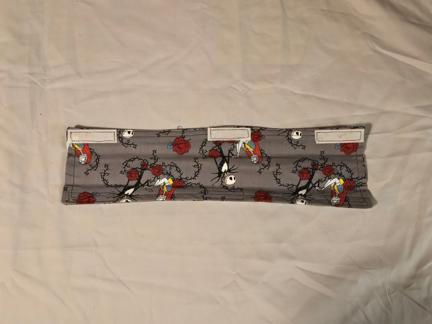 Shopping Cart Cover - Nightmare Before Christmas Jack and Sally with Roses