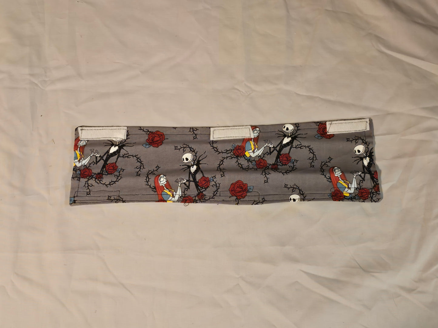 Shopping Cart Cover - Nightmare Before Christmas Jack and Sally with Roses