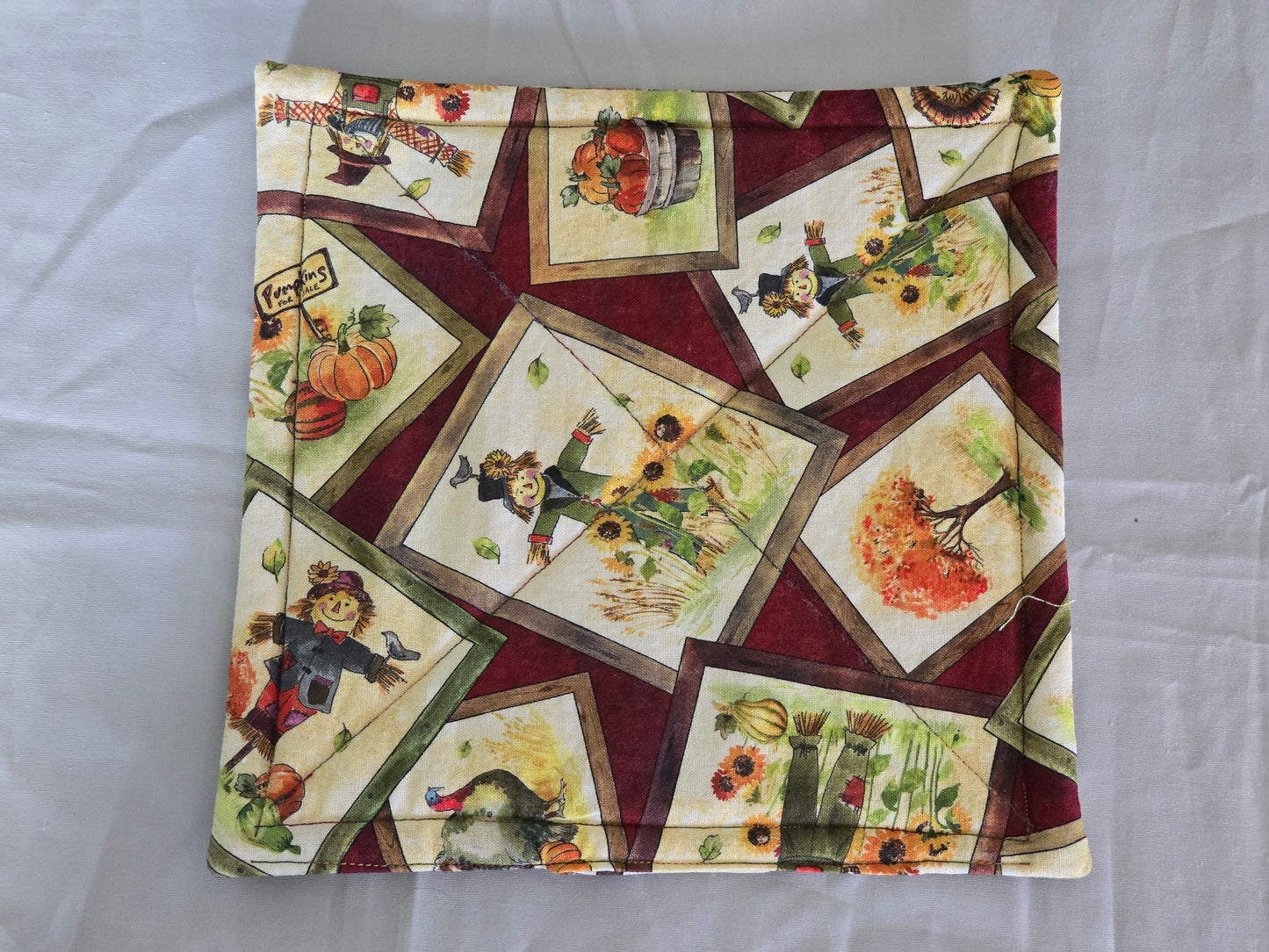 Pot-Holders Fall Scarecrow Tiles