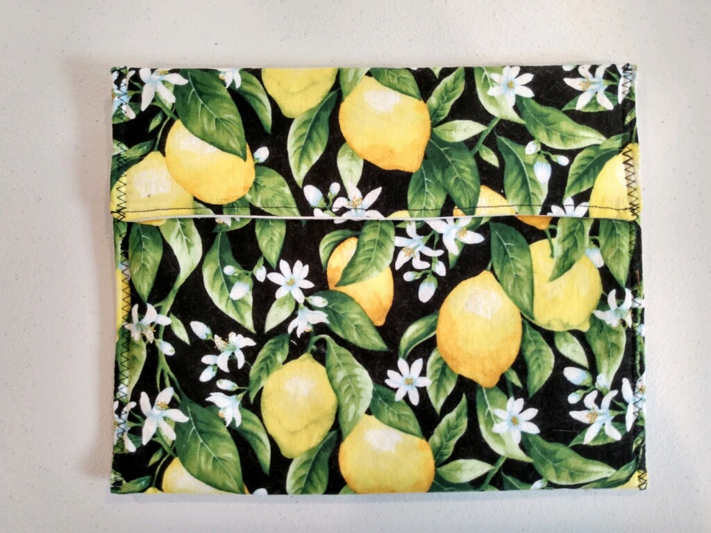 Potato Bag-Lemon-white flower