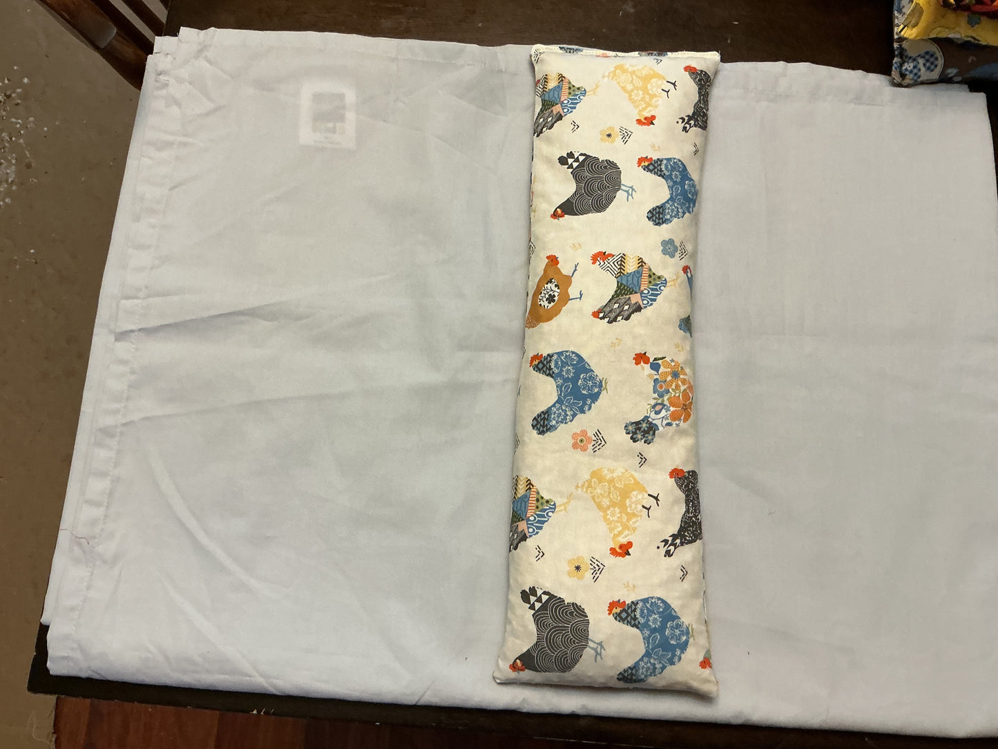 Corn bag heat therapy-floral chickens
