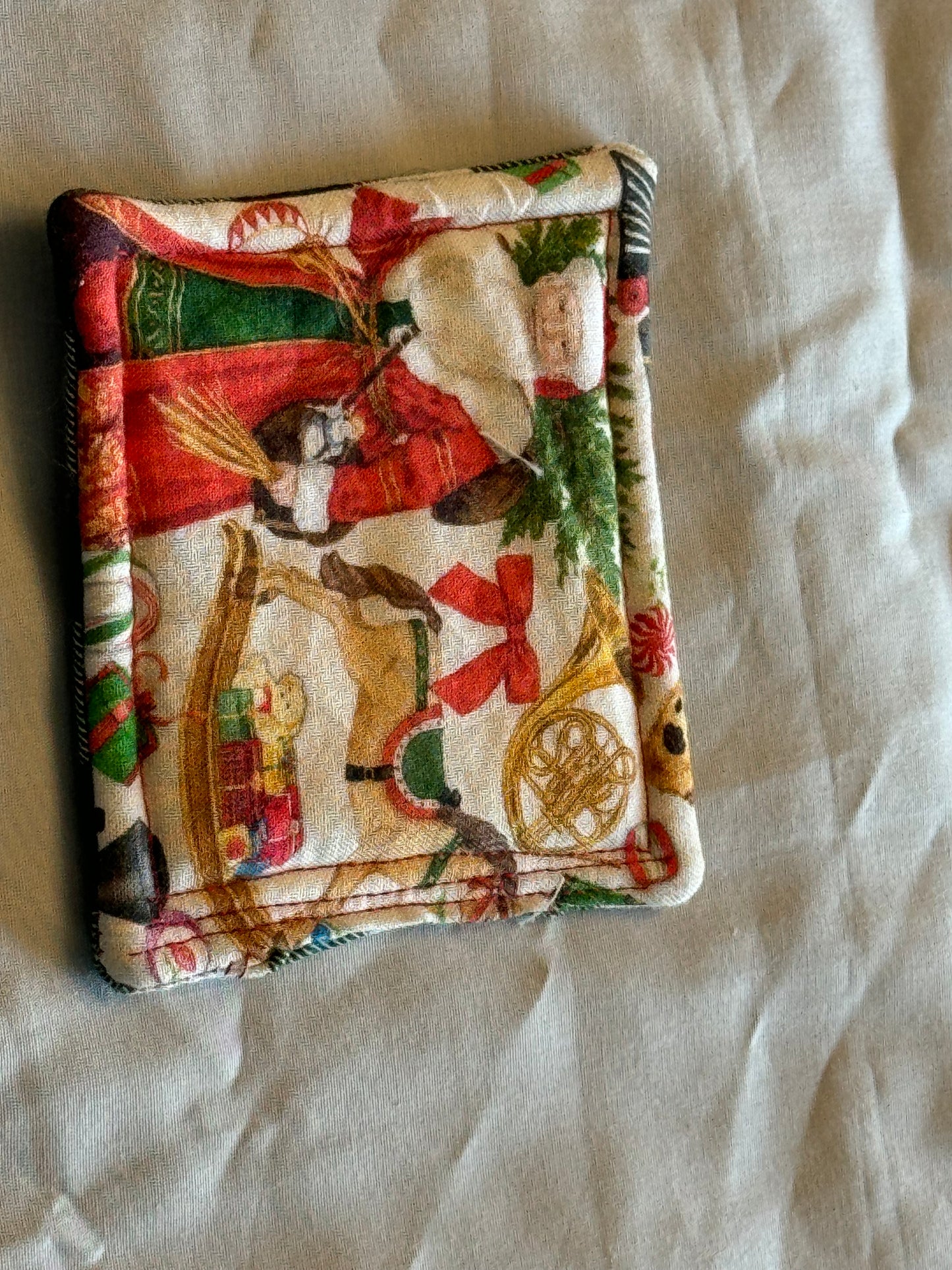 Coaster-Christmas Toys-green plaid