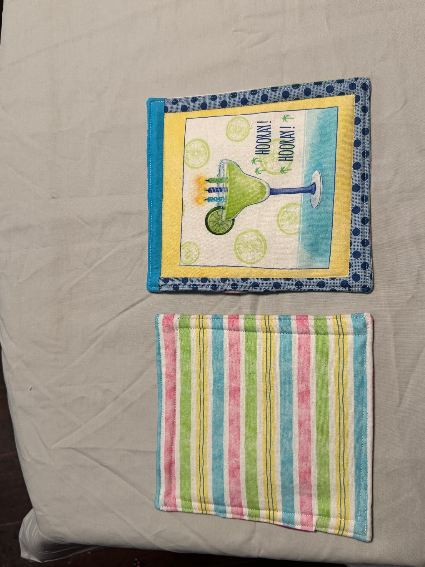 Pot-Holder-hooray hooray/stripes/lemon lime