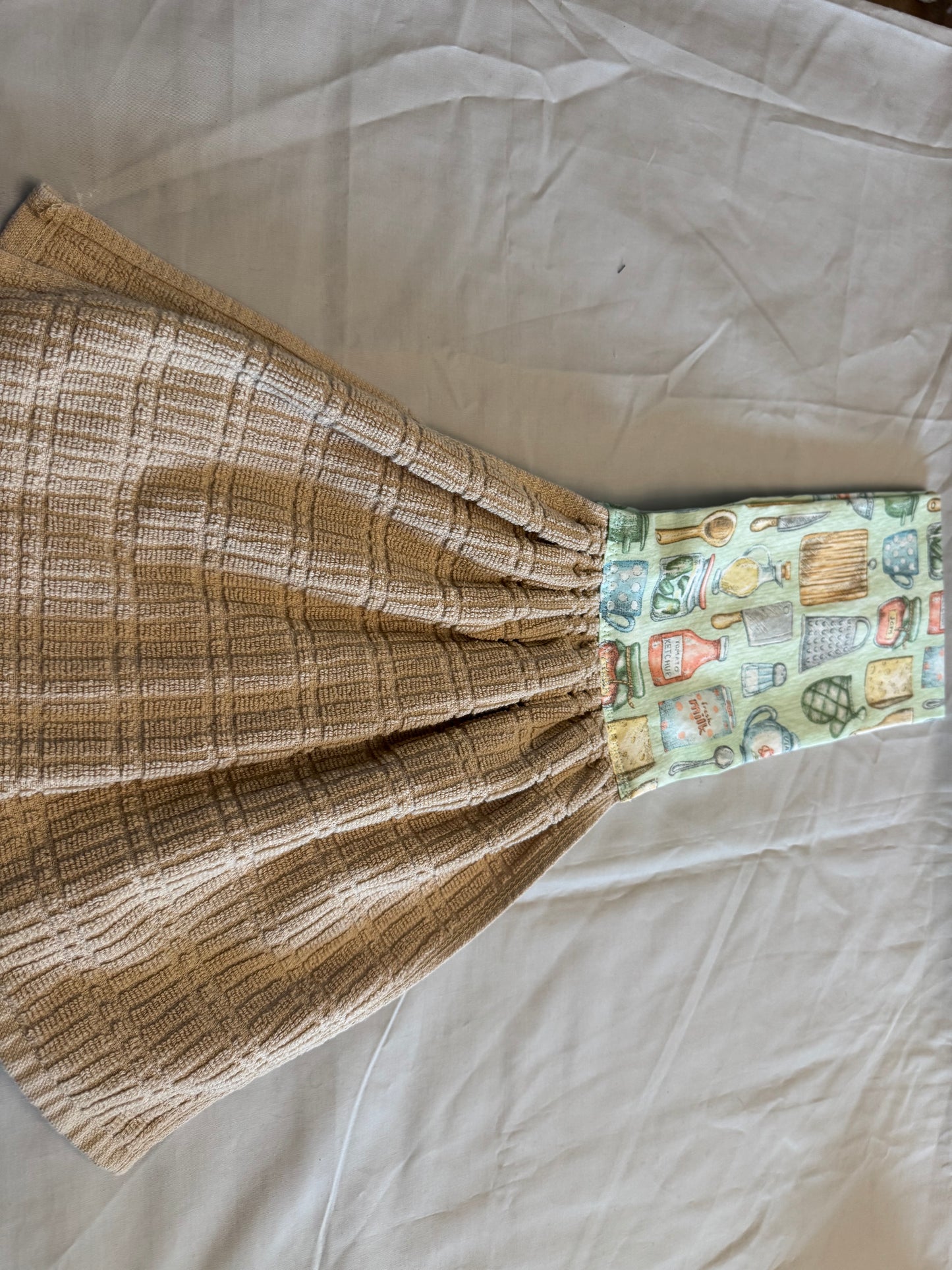 Towel scarf kitchen cooking with brown