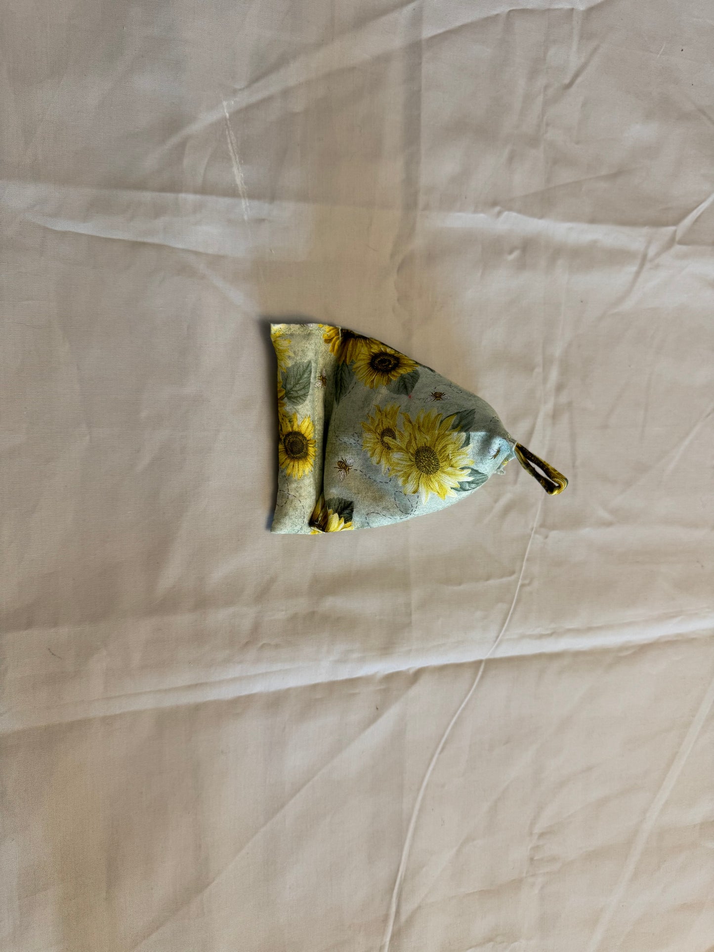 Phone/Tablet holder mint green sunflowers