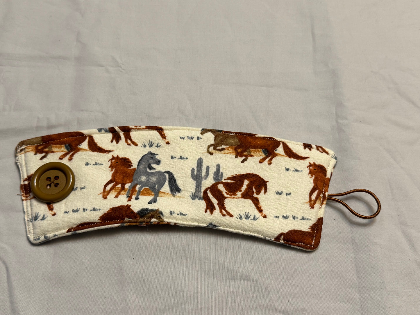 Coffee cup cozy-Wild horses