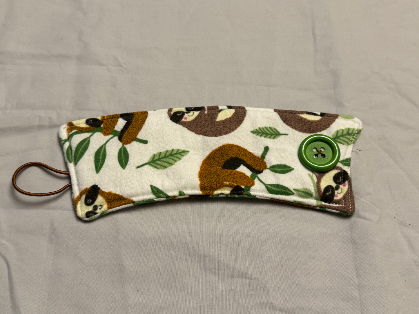 Coffee cup cozy-sloths