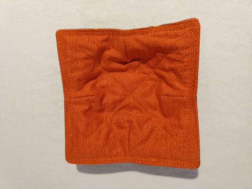 Plate Cozy - Sample of Fall with Burnt Orange Contrast