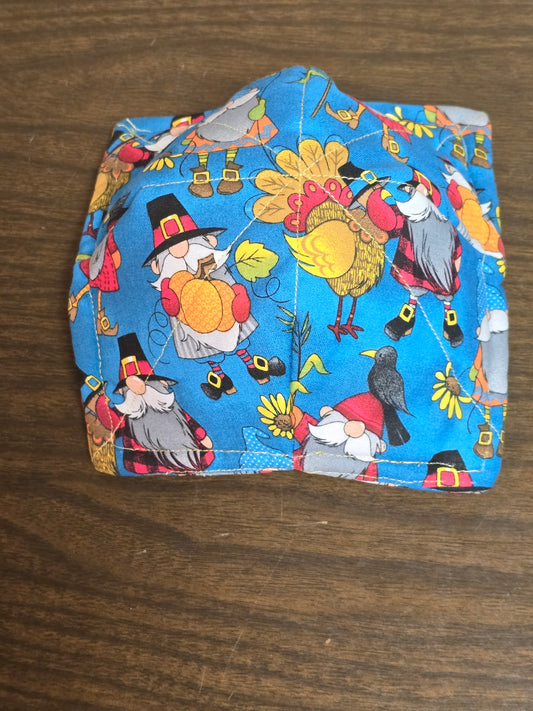 Microwavable Cozy Bowl-Fall turkey gnomes double sided