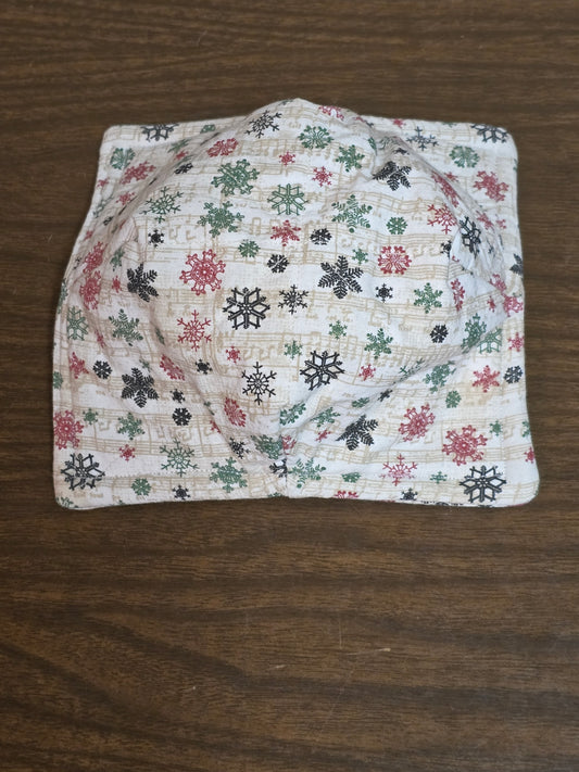 Microwavable Cozy Bowl-Christmas snowflake double sided