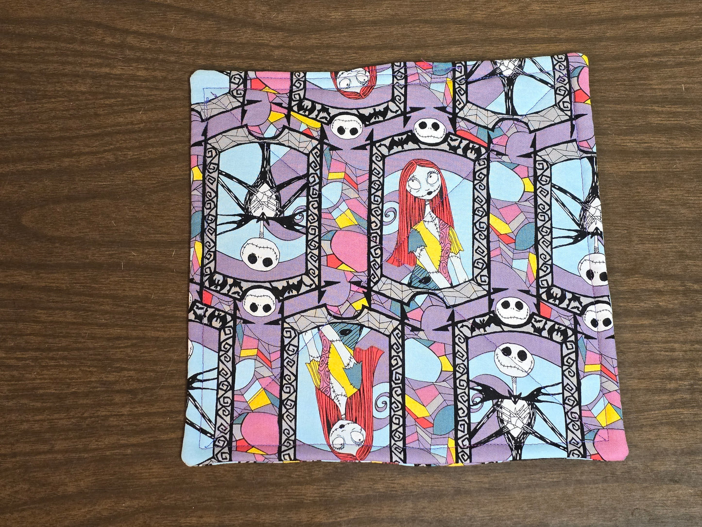 Pot-Holder-Nightmare before Christmas Jack and Sally double sided