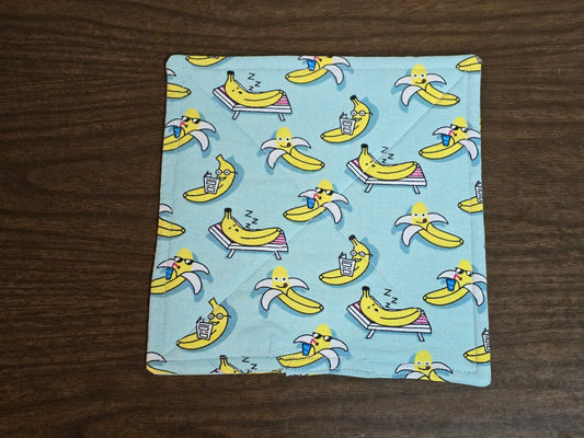 Pot-Holder-Summer bananas double sided