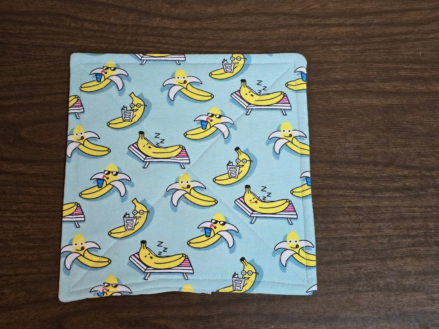 Pot-Holder-Summer bananas double sided