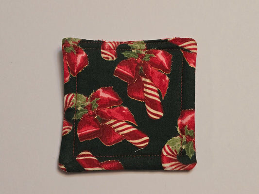 Coaster-Christmas candycane/double sided