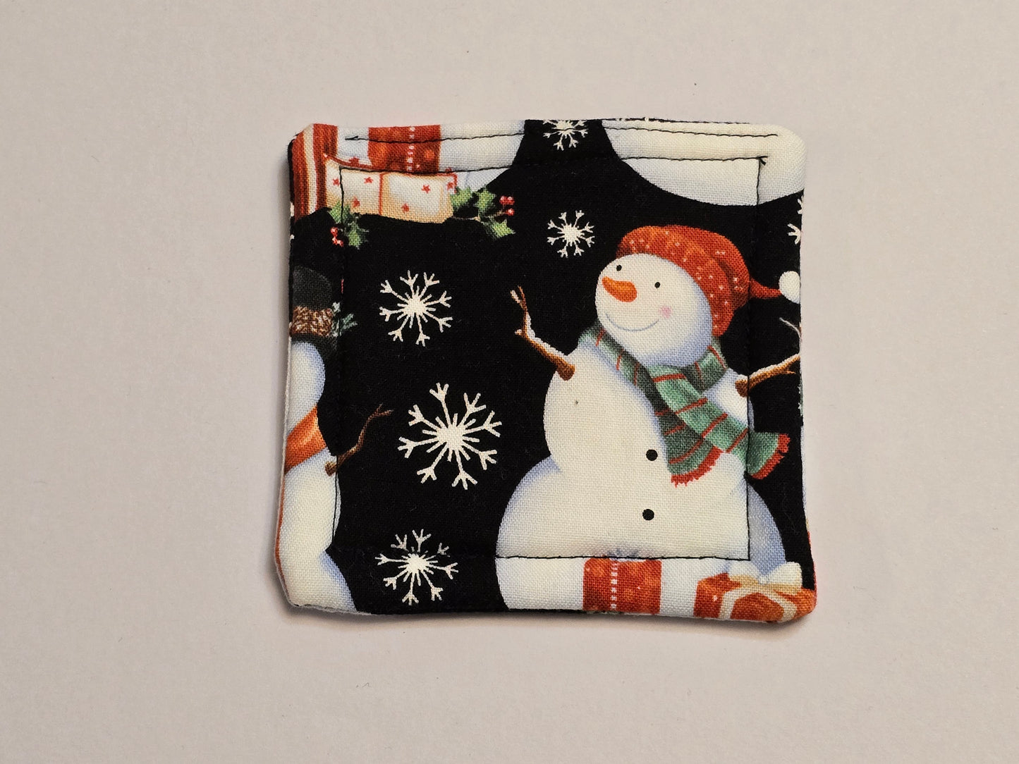 Coaster-Christmas snowman/snowflake/double sided