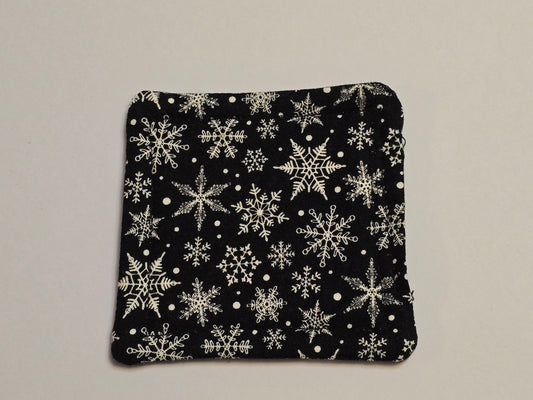 Coaster-Christmas white snowflakes