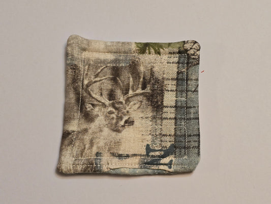 Coaster-Nature with blue splatter