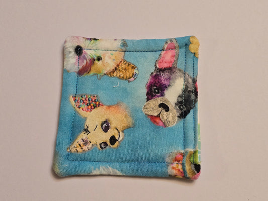 Coaster-Neon dogs-neon paw print