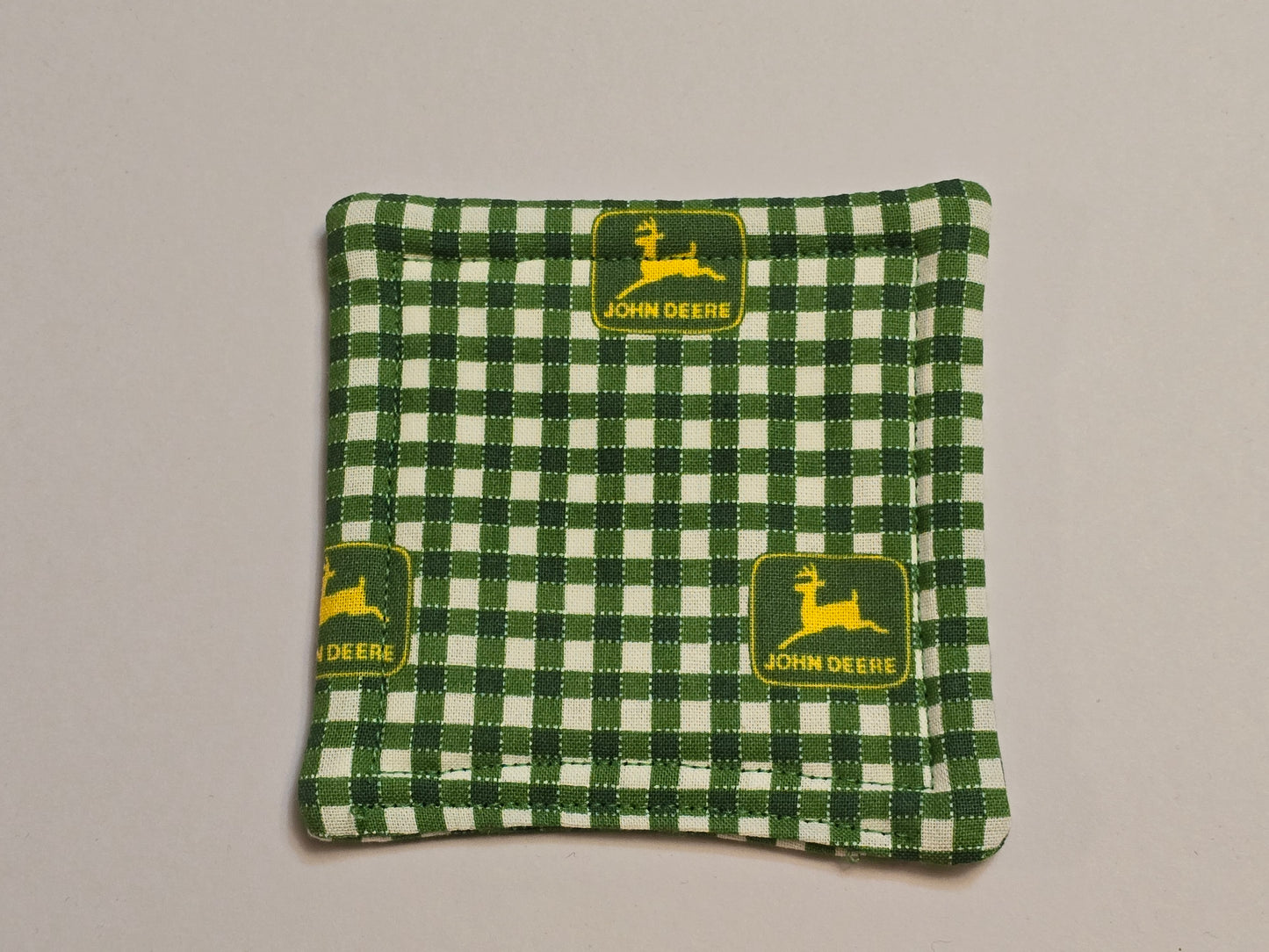 Coaster-John Deere logo double sided