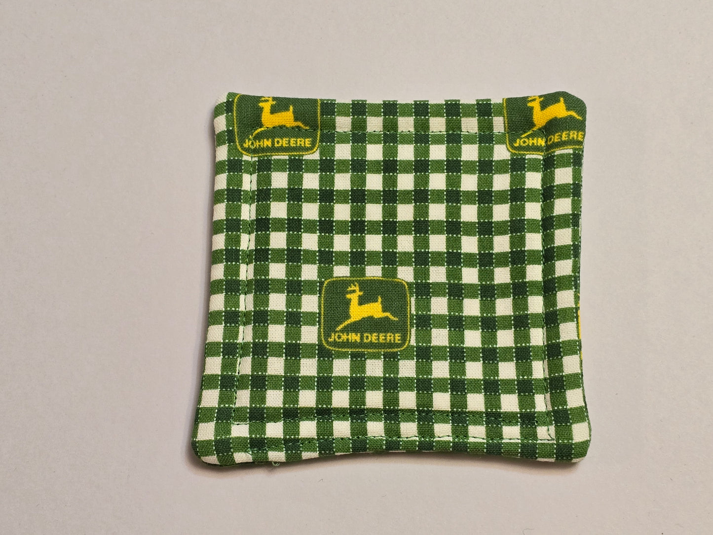 Coaster-John Deere logo double sided