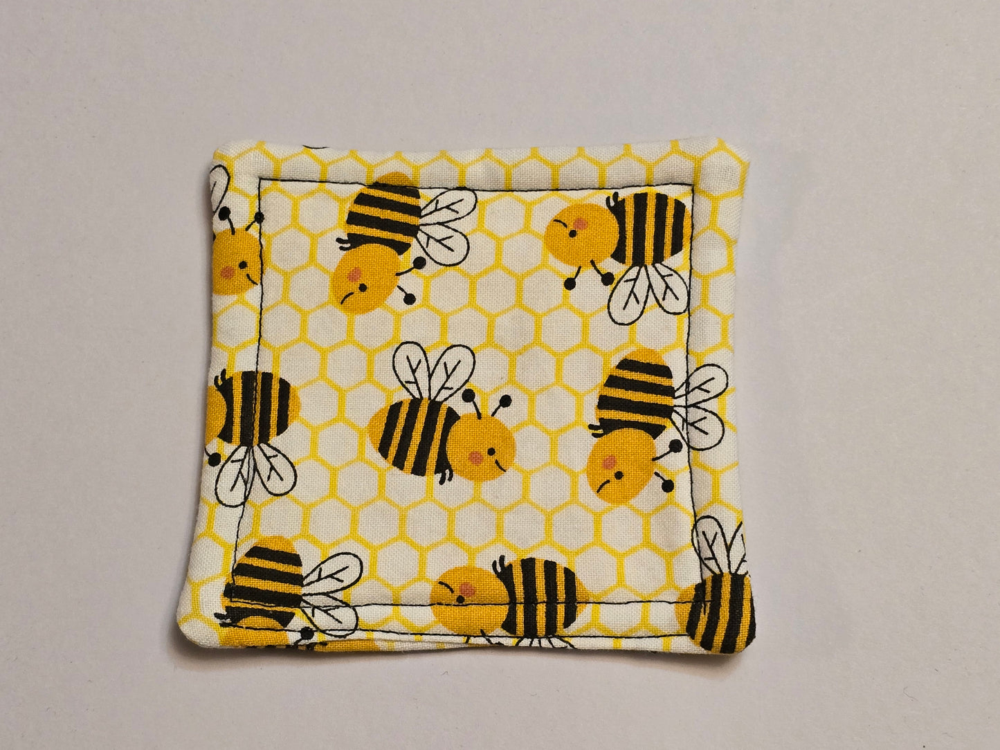 Coaster-Honey comb bees double sided