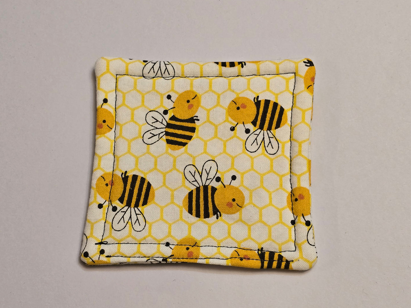 Coaster-Honey comb bees double sided