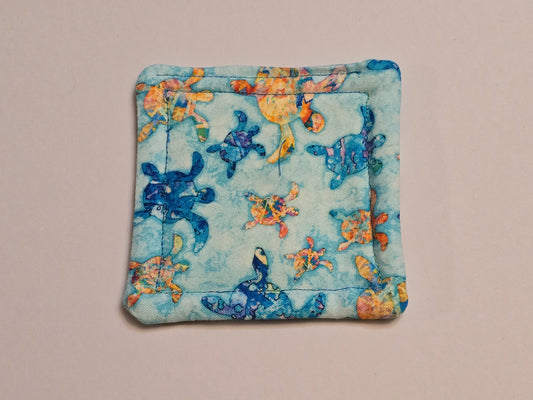 Coaster-Tie dye turtles double sided