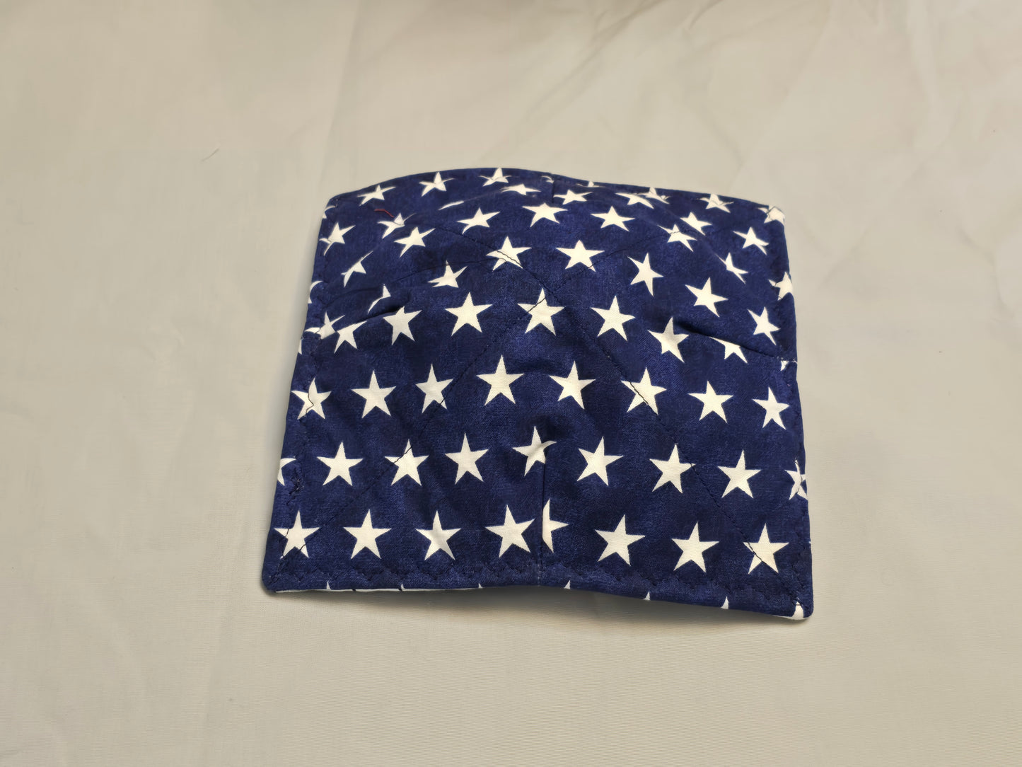 Plate Cozy-bicycle and white stars