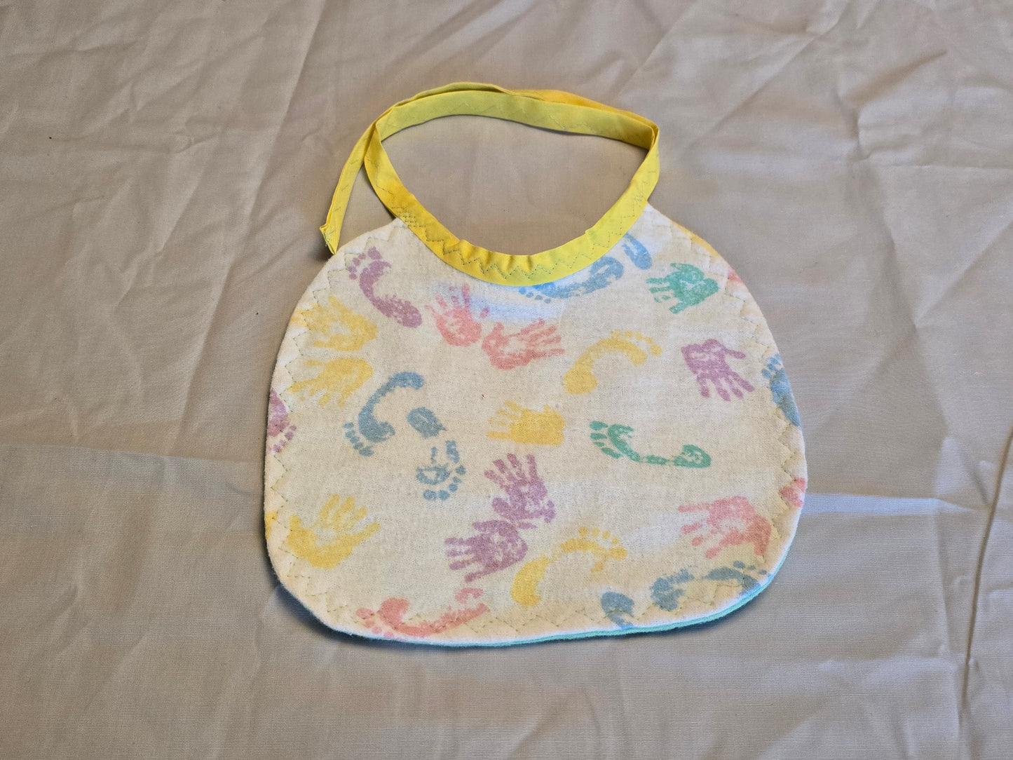 Hand and foot print Bibs - Small