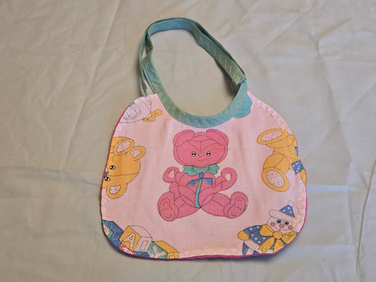 Pink teddy Bibs - Small