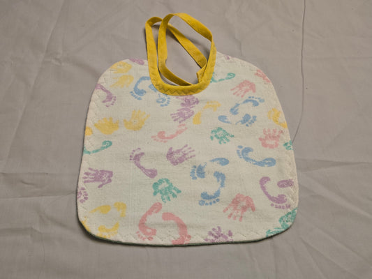 Baby hand & foot print Bibs - Medium