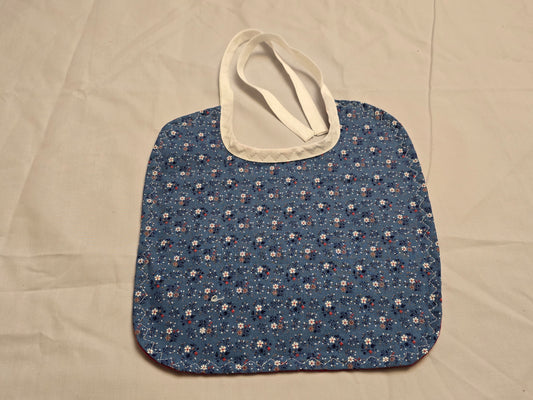 Blue floral Bibs - Medium